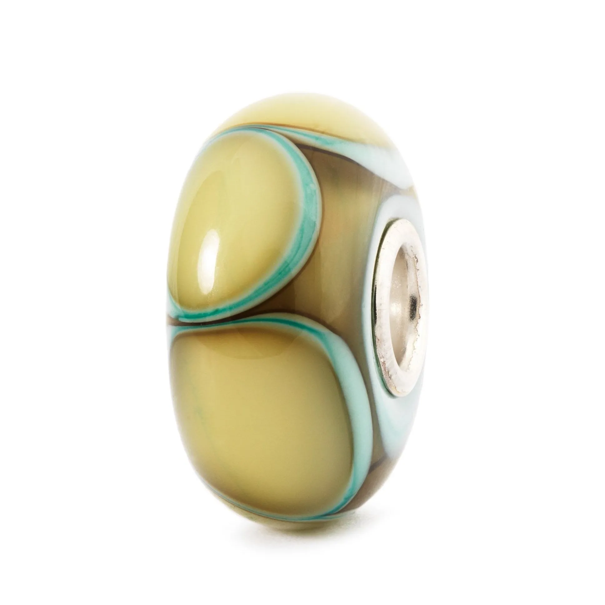 Trollbeads Beads*Aqua Edge Petals Bead