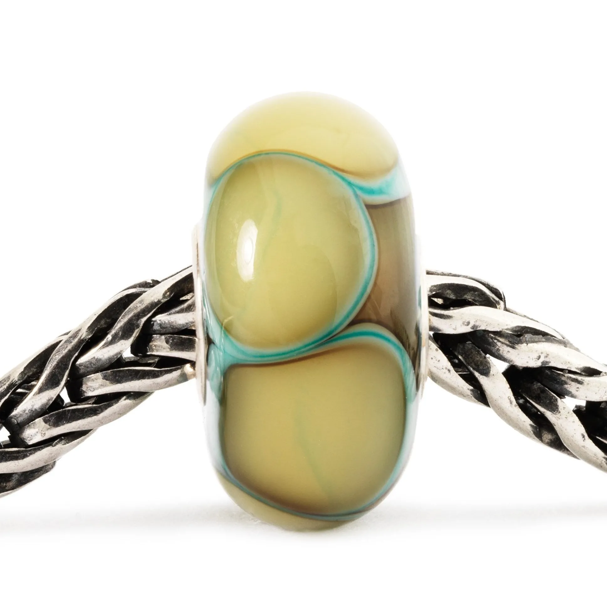 Trollbeads Beads*Aqua Edge Petals Bead