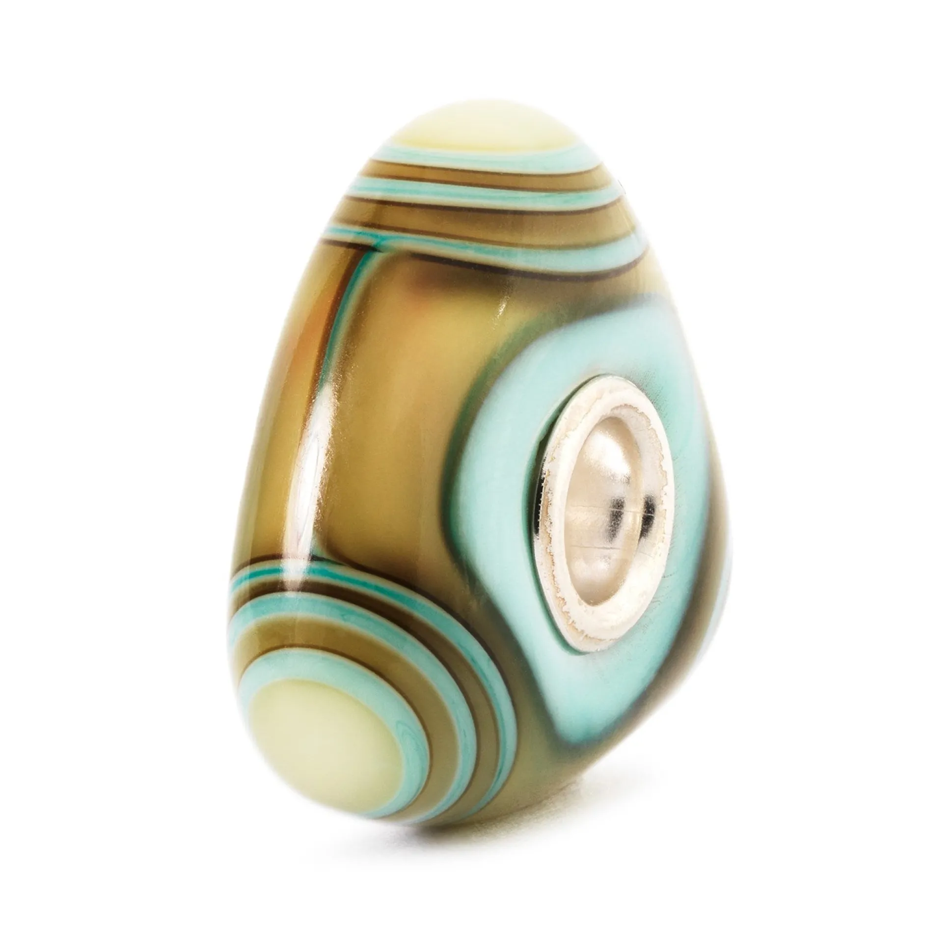 Trollbeads Beads*Aqua Edge Triangle Bead