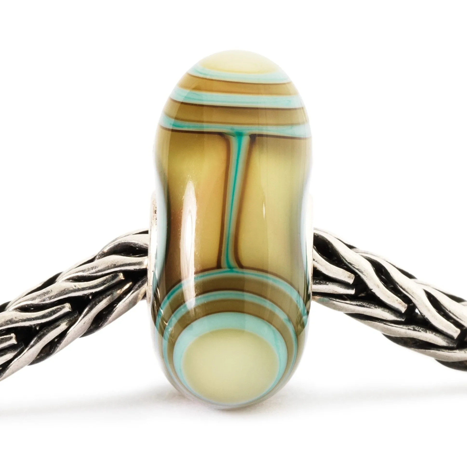 Trollbeads Beads*Aqua Edge Triangle Bead