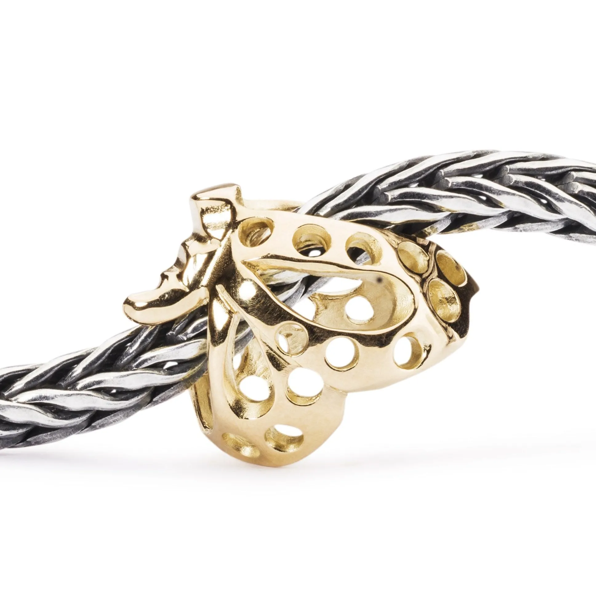 Trollbeads Beads*Dancing Butterfly, Gold Bead