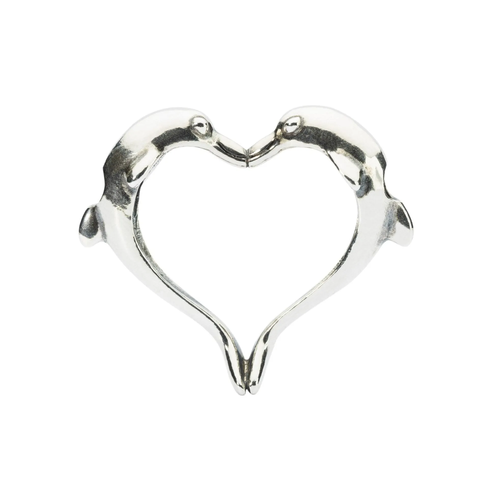 Trollbeads Necklace Pendants*Dolphins Heart Pendant