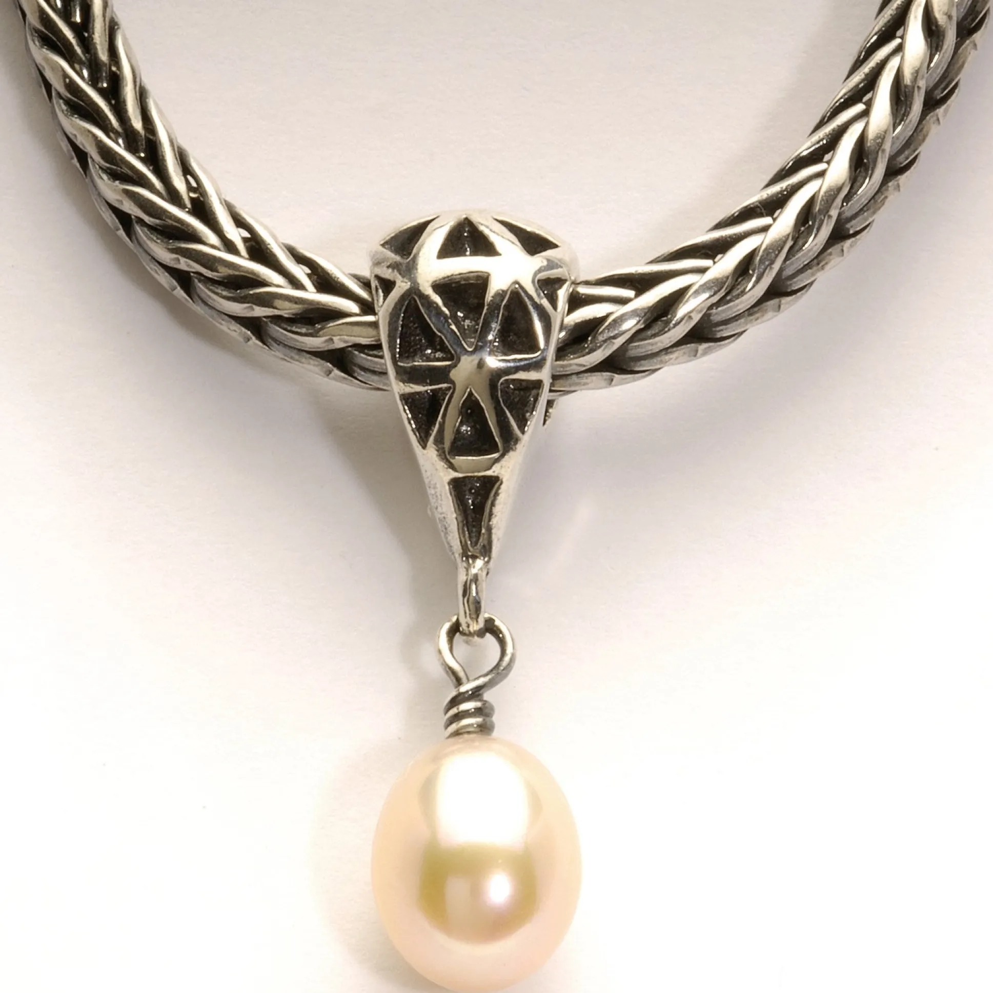 Trollbeads Necklace Pendants*Drop, Pink Pendant