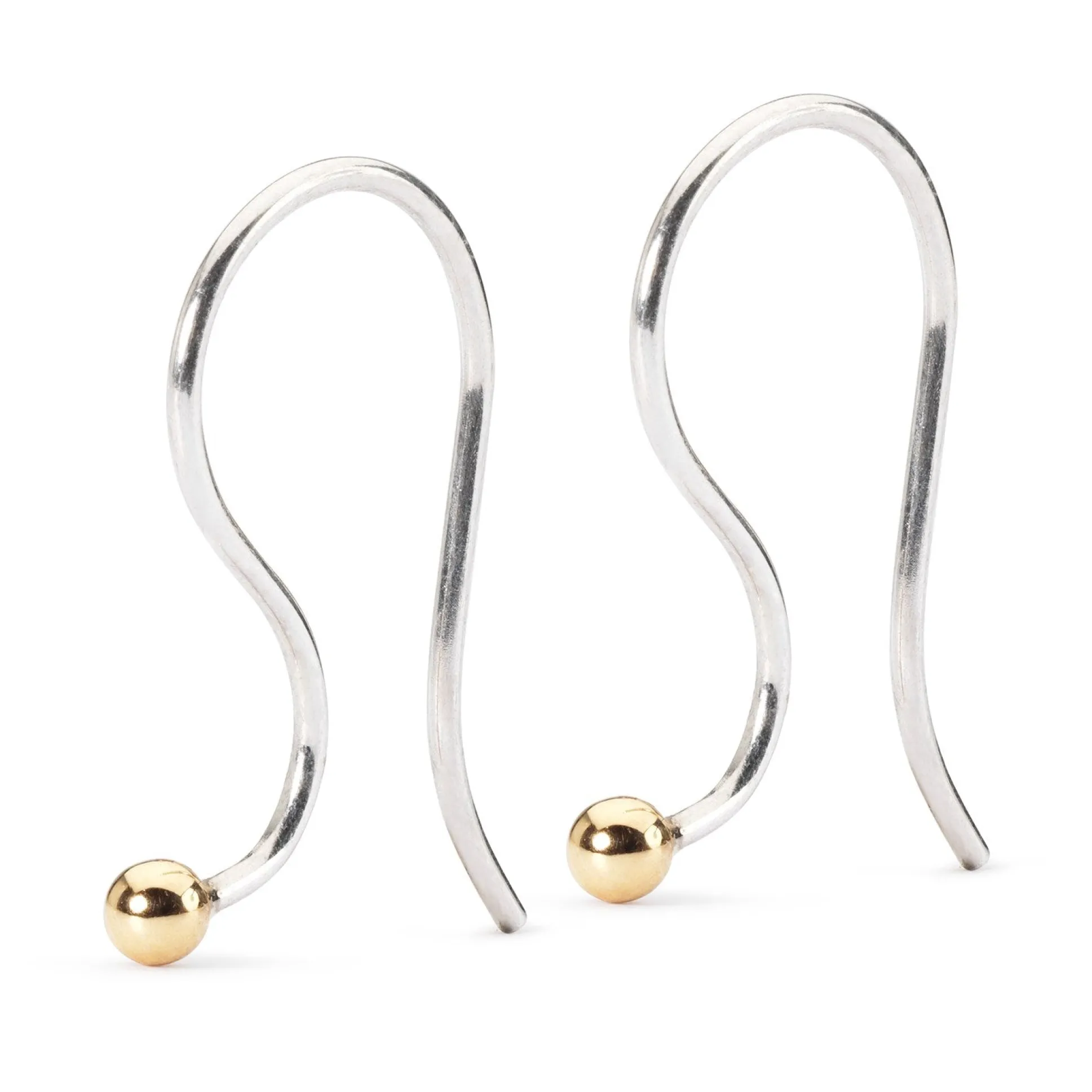 Trollbeads Earrings*Earring Hooks, Silver/Gold