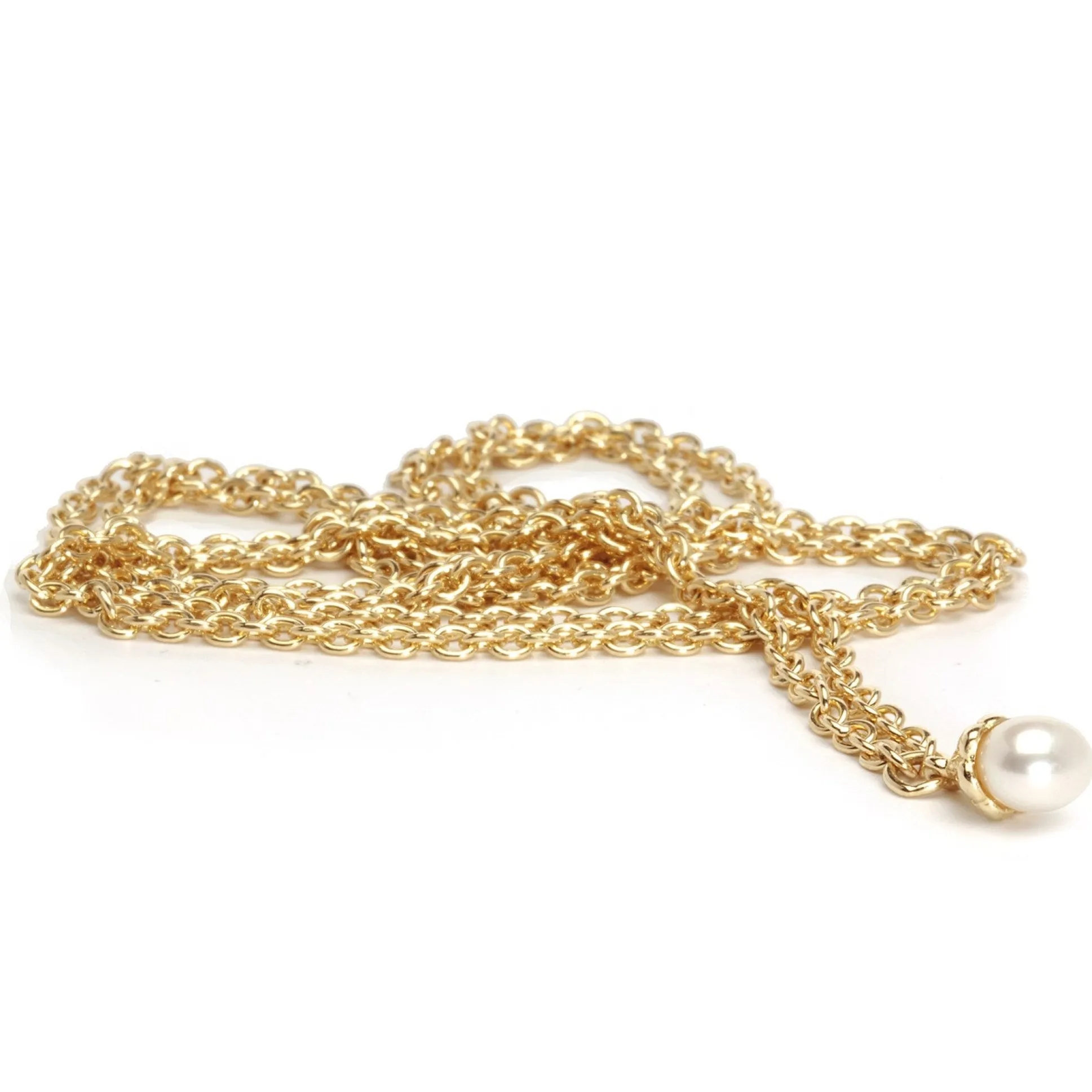 Trollbeads Necklaces*Fantasy Necklace With Pearl, Gold