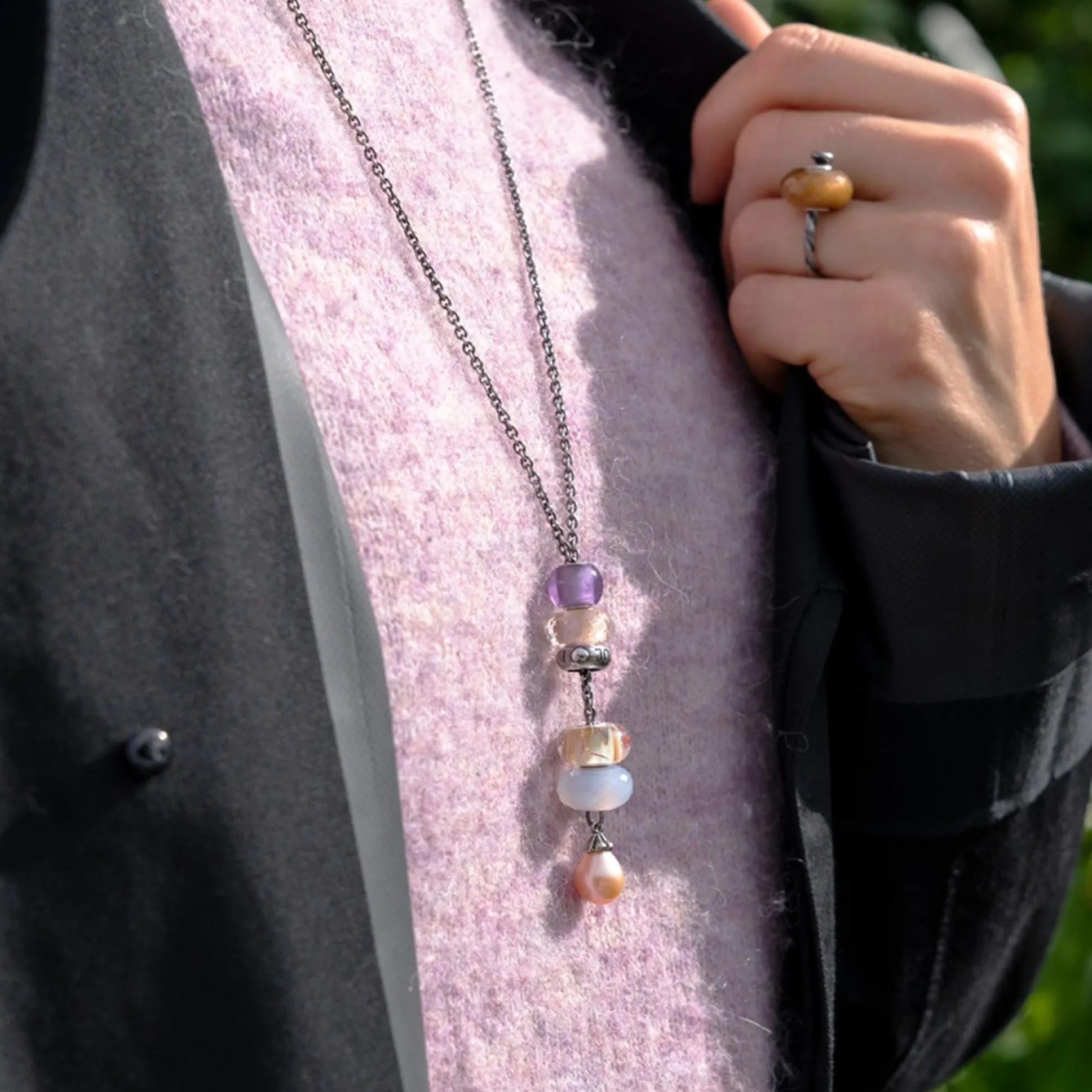 Trollbeads Necklaces*Fantasy Necklace With Rosa Pearl
