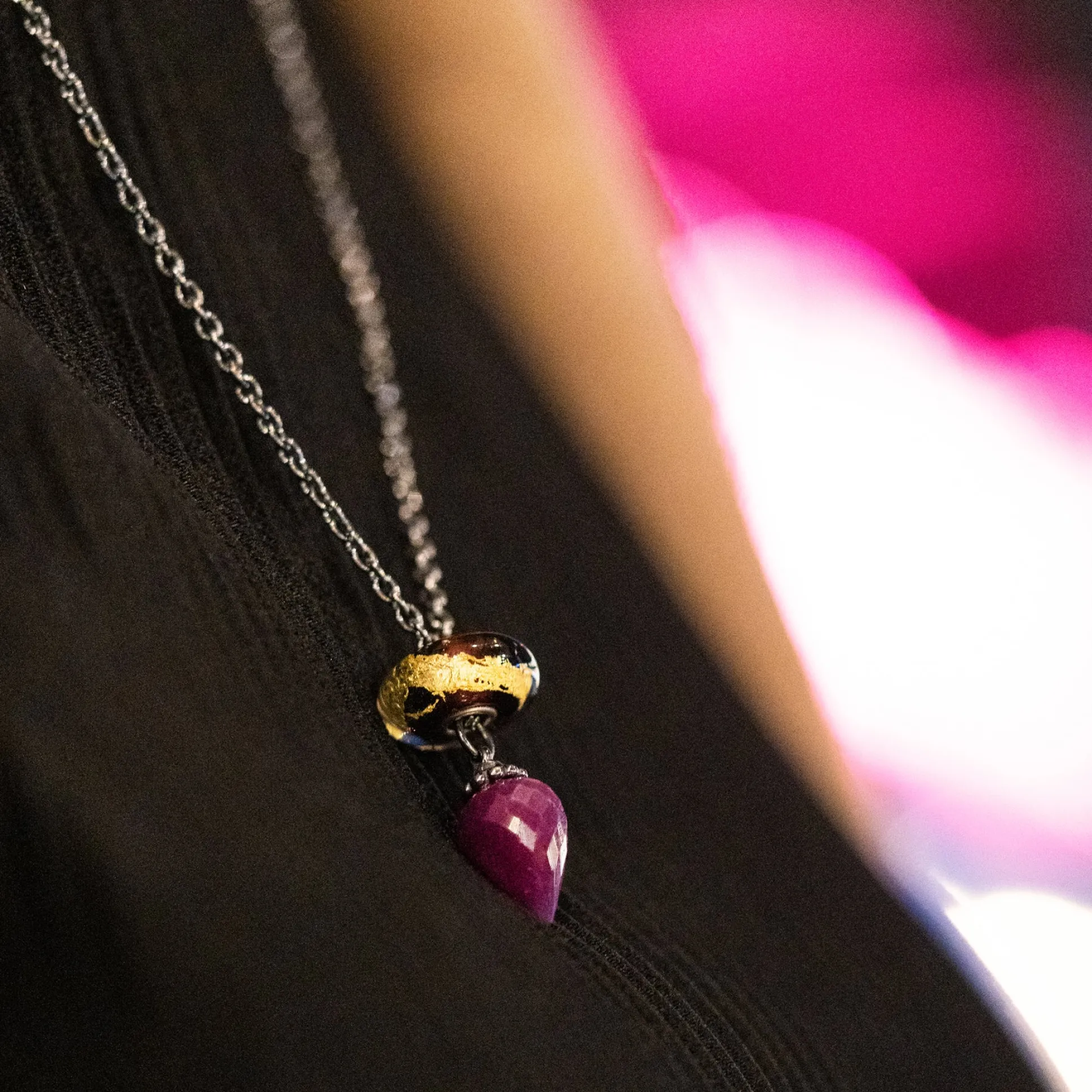 Trollbeads Necklaces*Fantasy Necklace With Ruby