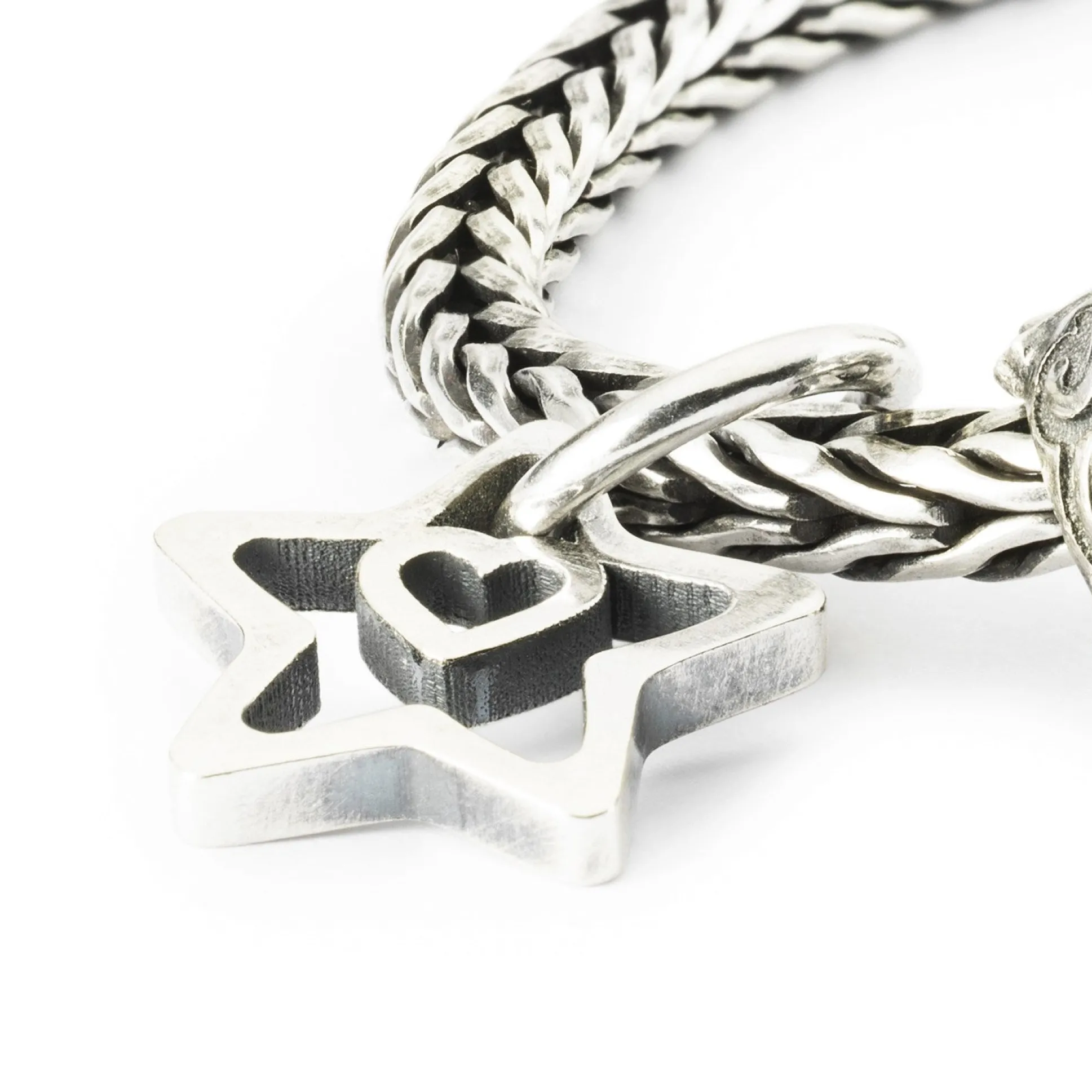 Trollbeads Beads*Heart In Star Tassel Bead
