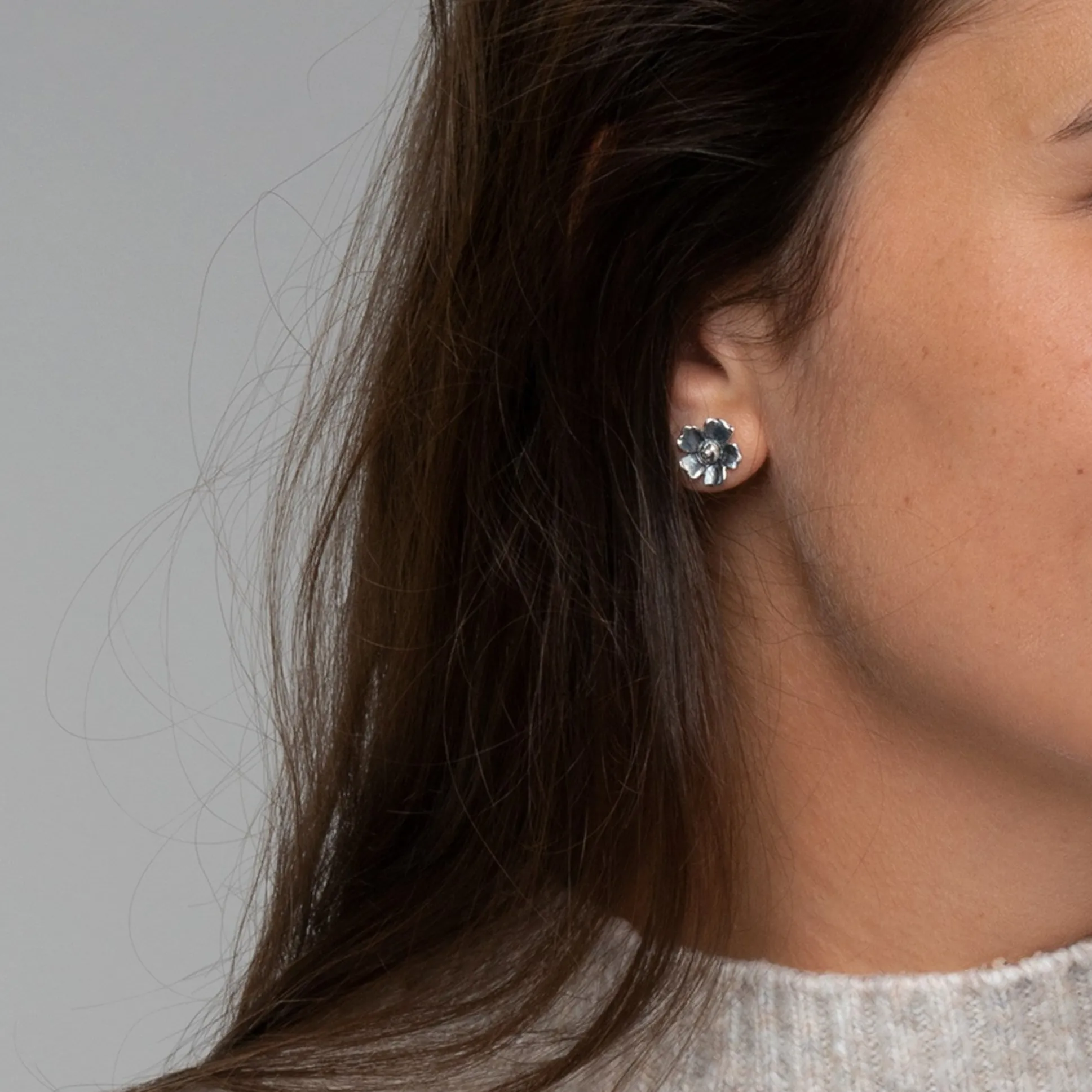 Trollbeads Earrings*Joyful Flower Earring Studs