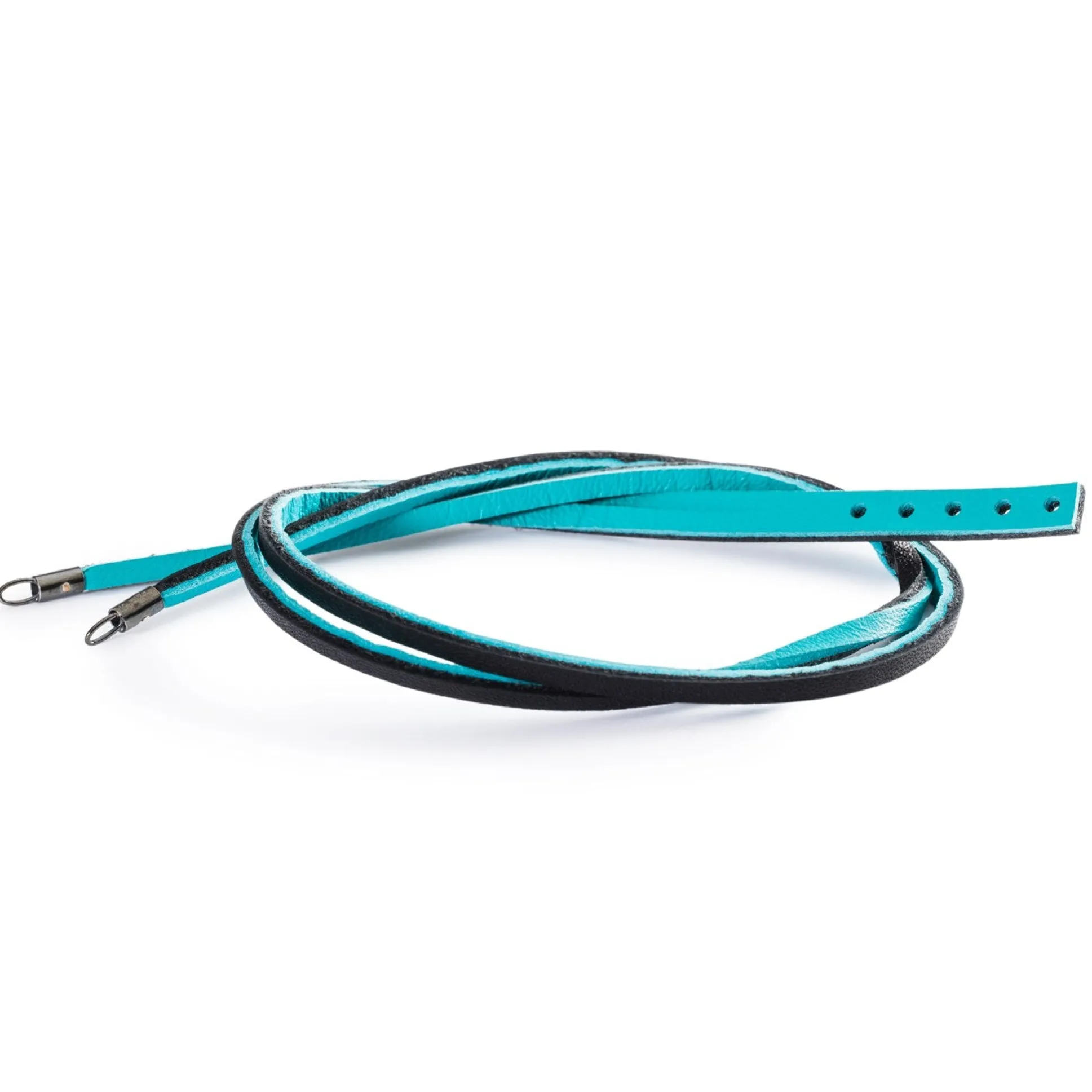 Trollbeads Bracelets*Leather Bracelet Cyan/Key