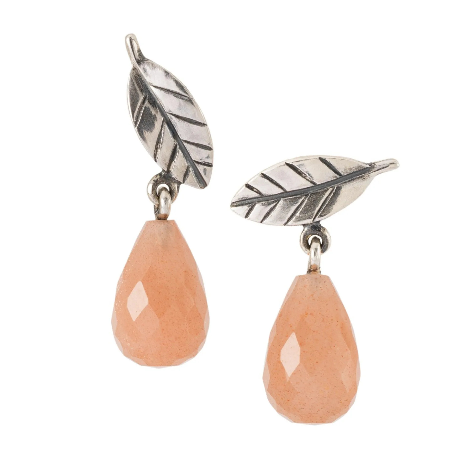 Trollbeads Earrings*Leaves Of Protection Studs