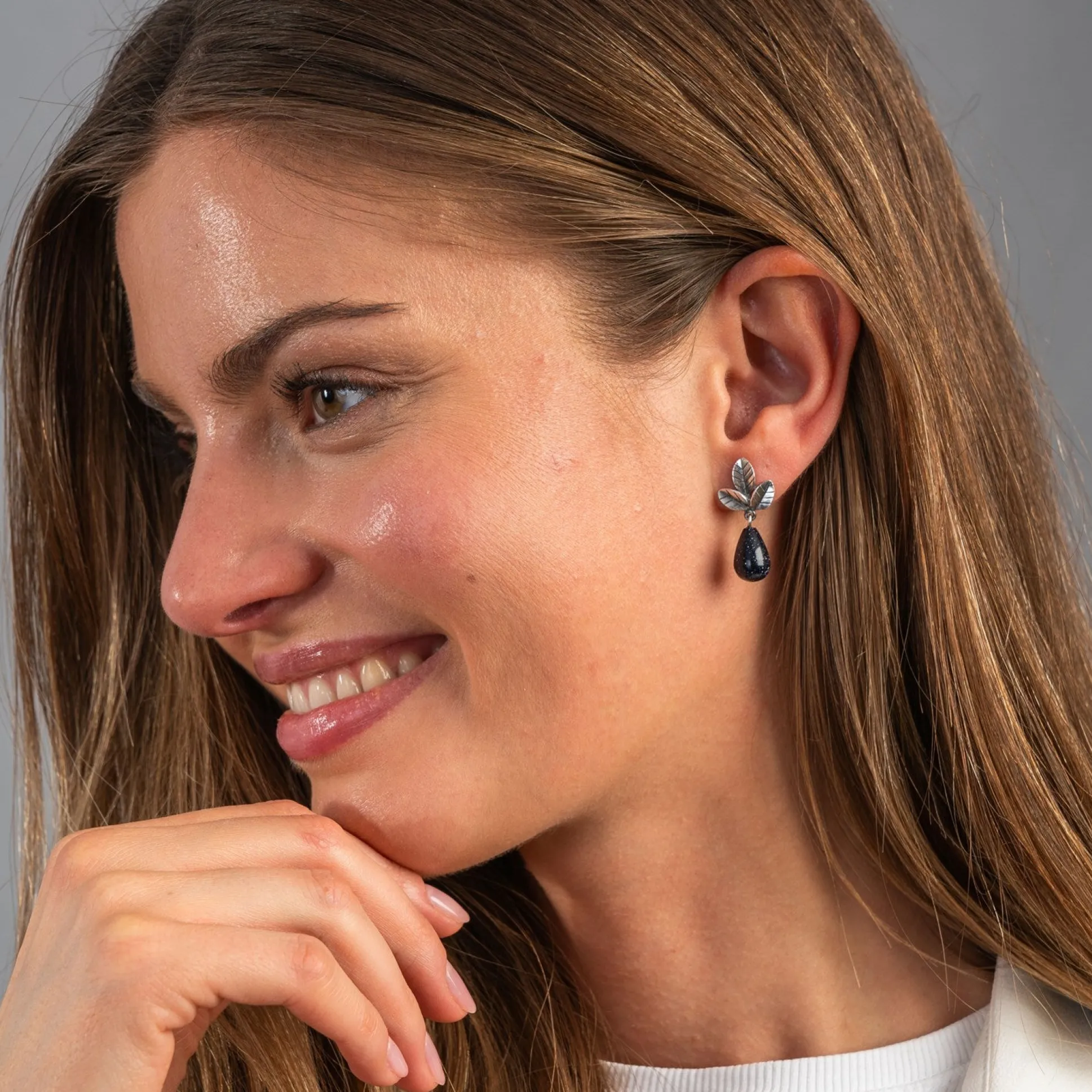 Trollbeads Earrings*Leaves Of Strength Studs