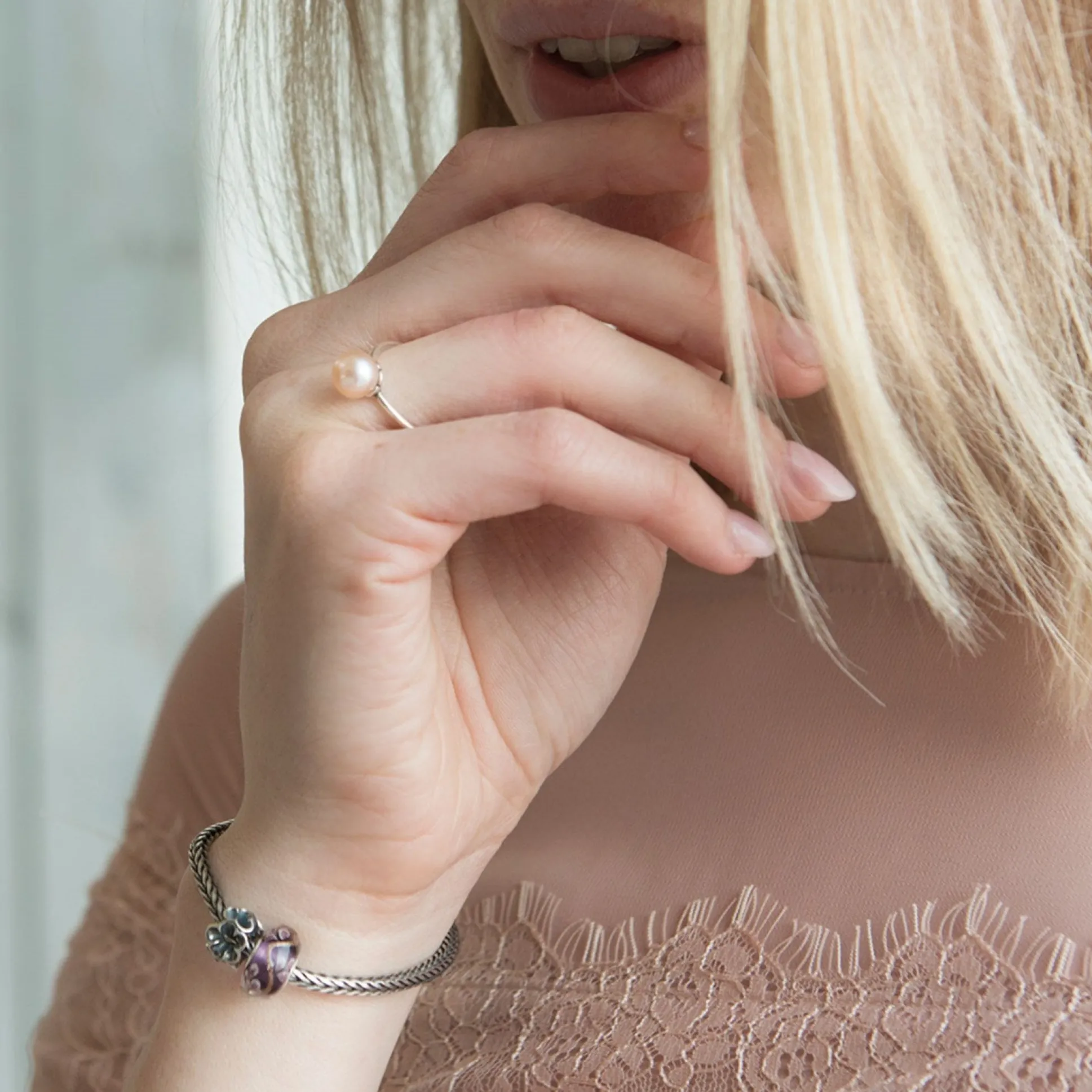 Trollbeads Rings*Rosa Pearl Ring