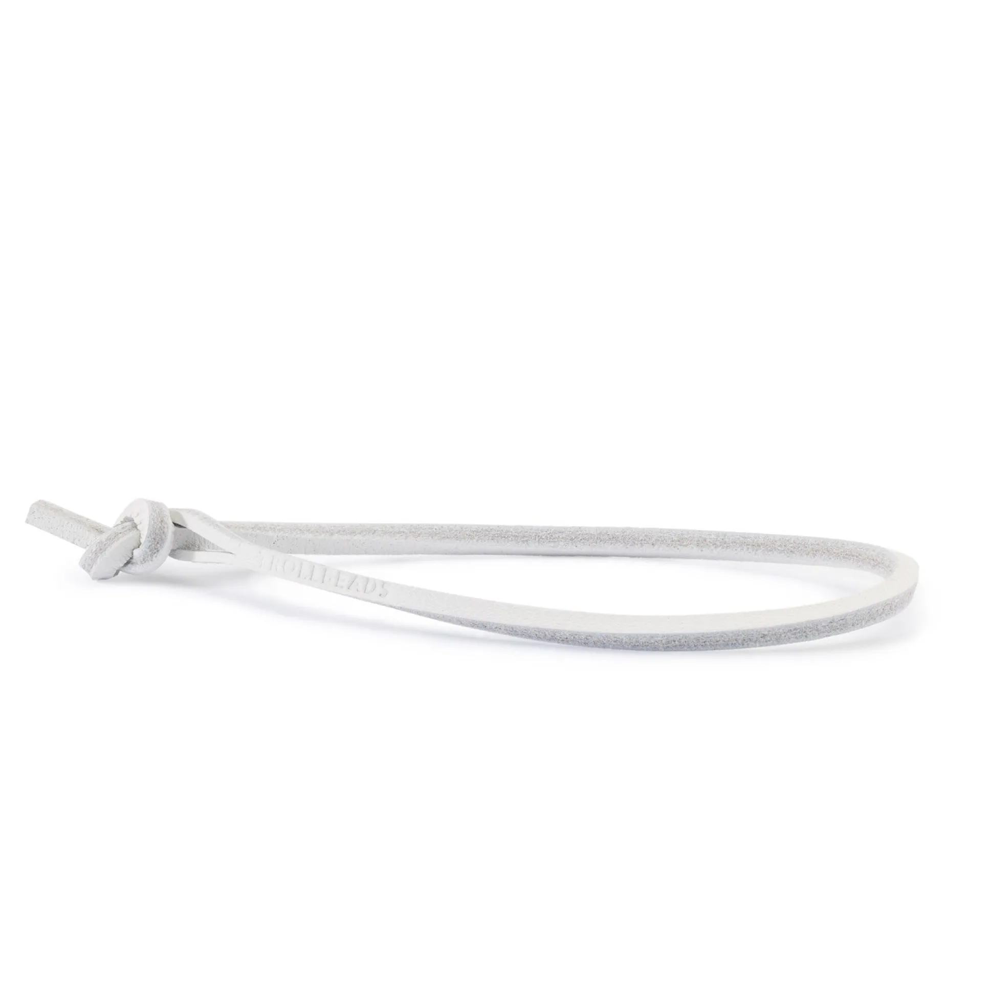 Trollbeads Bracelets*Single Leather Bracelet, White