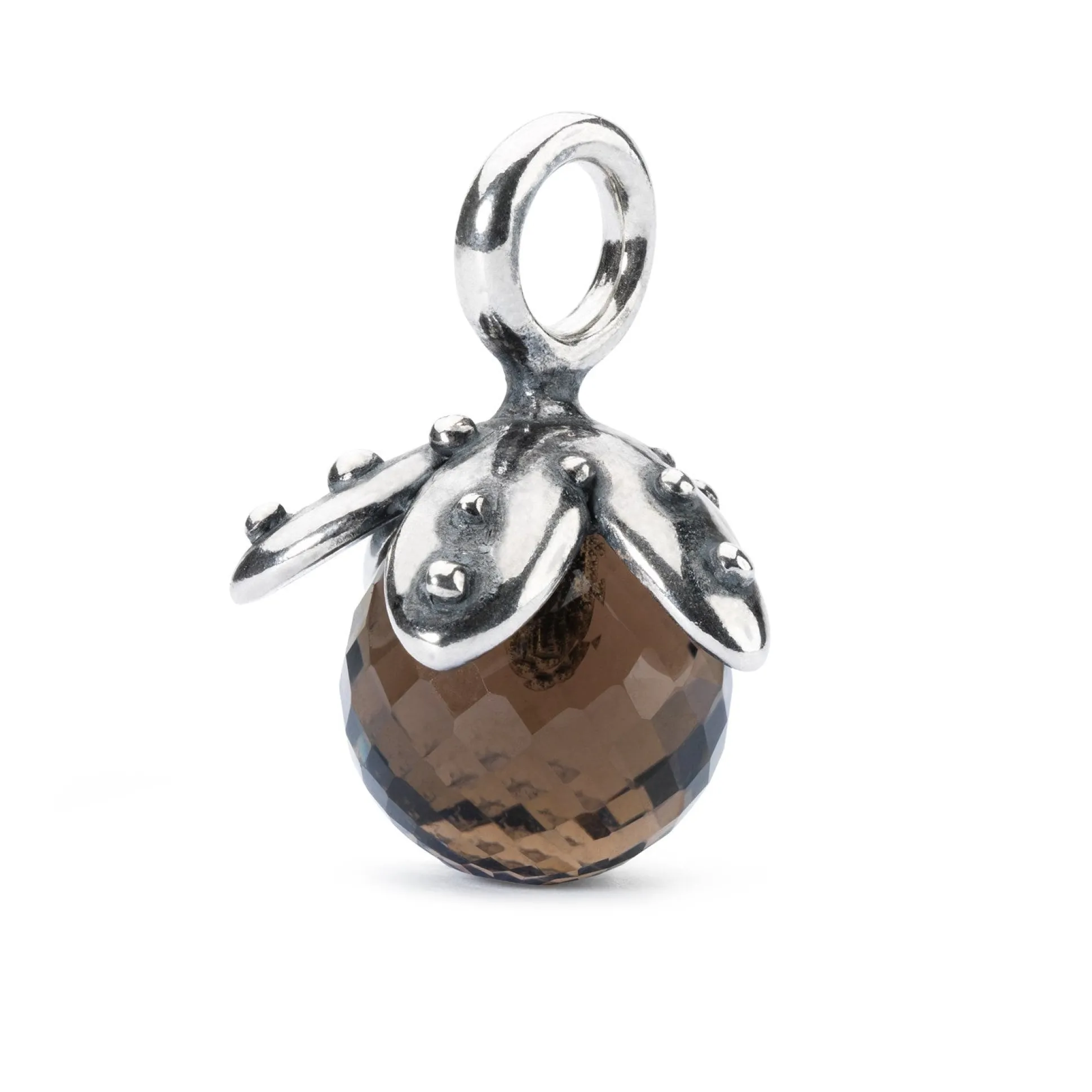 Trollbeads Beads*Smoky Quartz Facet Tassel Bead