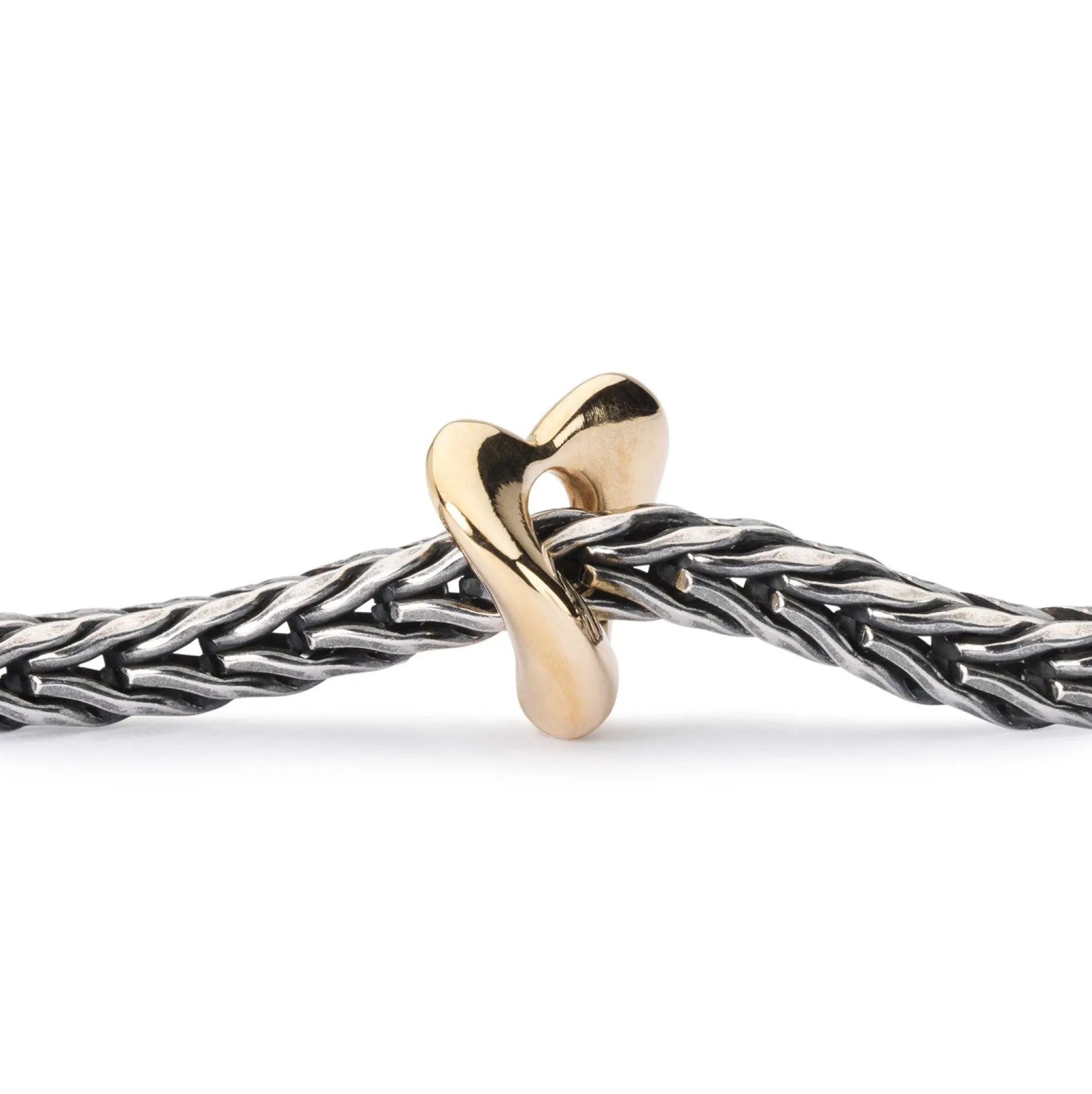 Trollbeads Beads*Soft Hearts, Small, Gold Bead