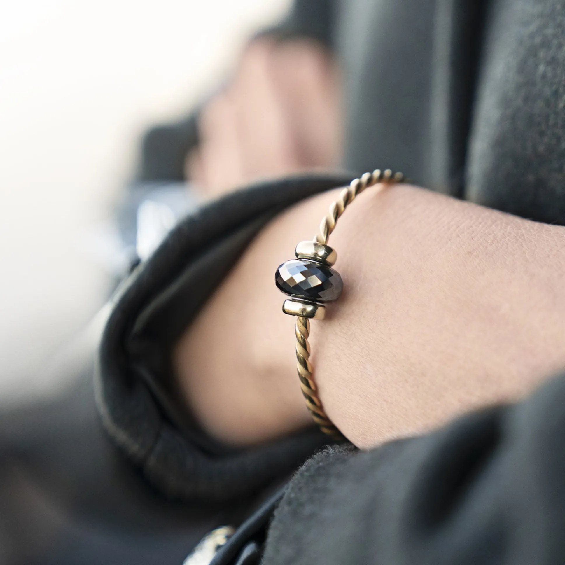 Trollbeads Beads*Steel Hematite Bead