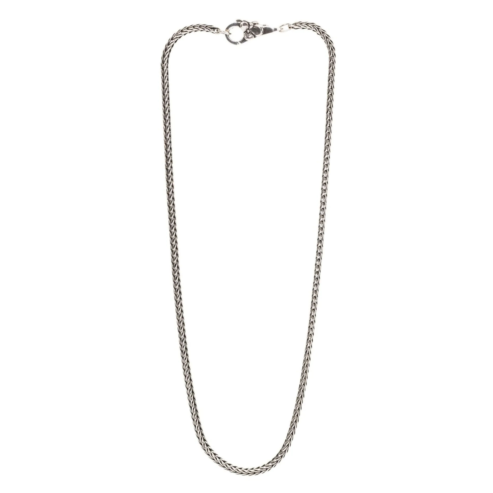 Trollbeads Necklaces*Sterling Silver Necklace With Flower Lock