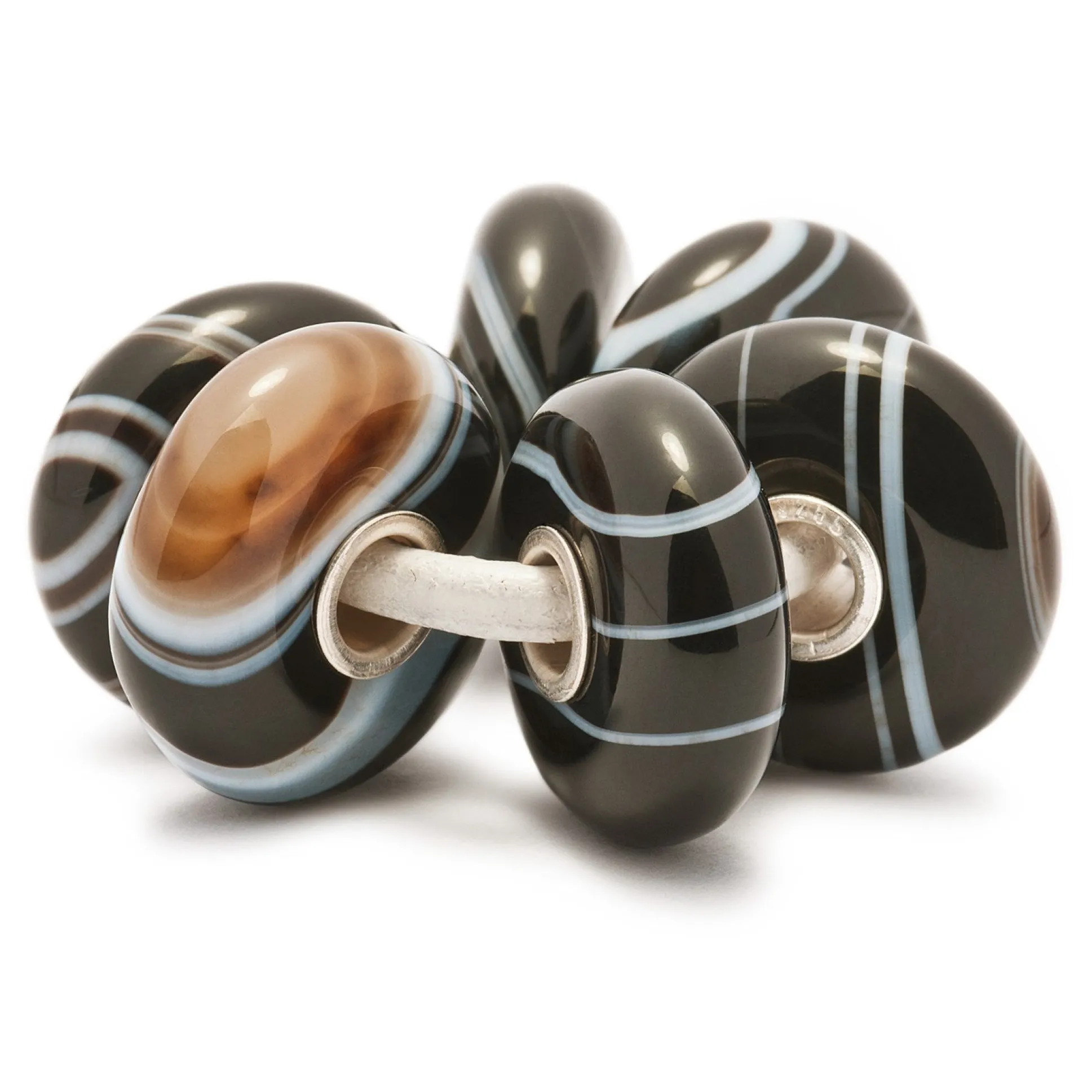 Trollbeads Beads*Striped Onyx Kit