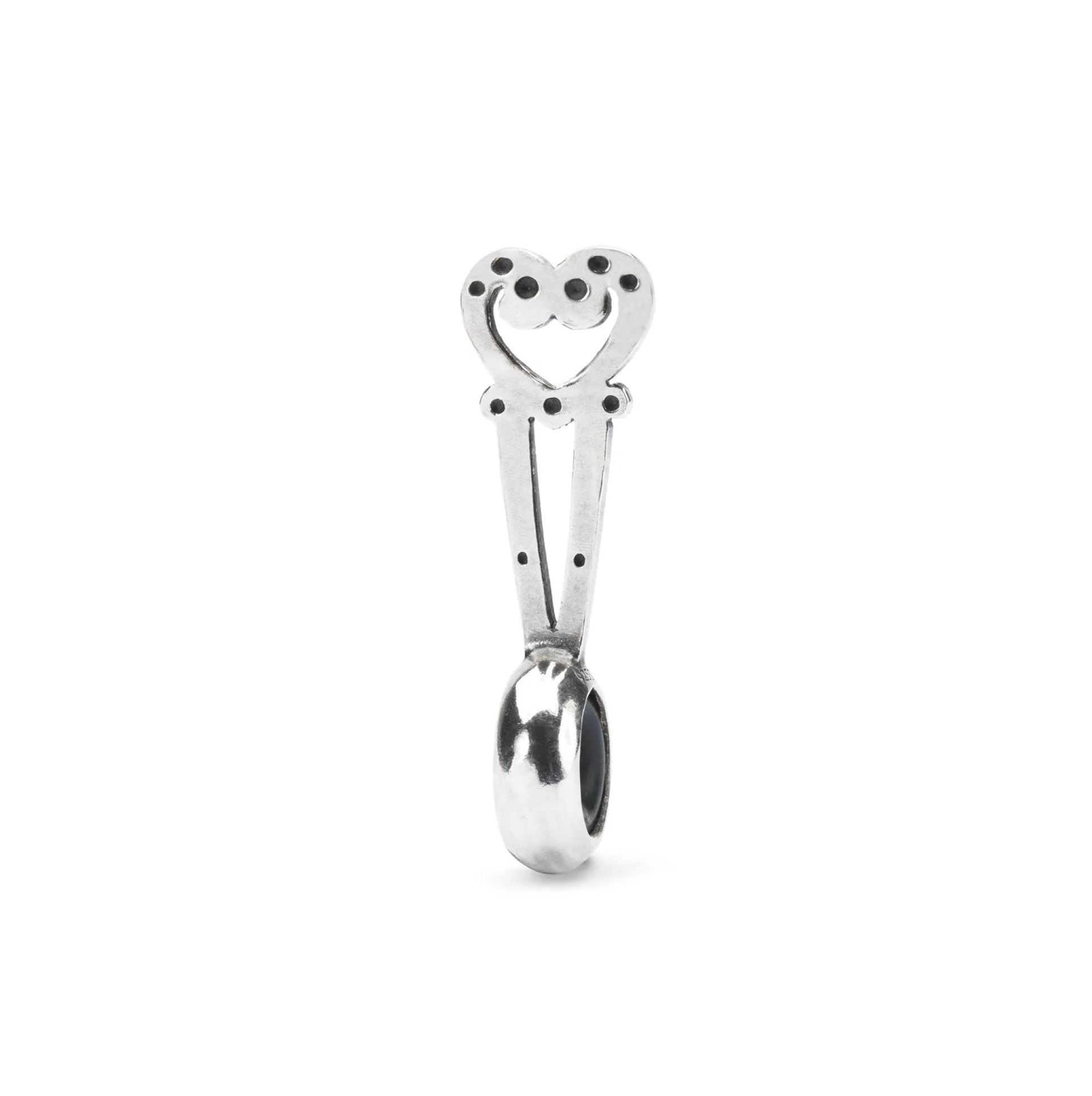 Trollbeads Hair Jewelry*Swirled Heart Spacer
