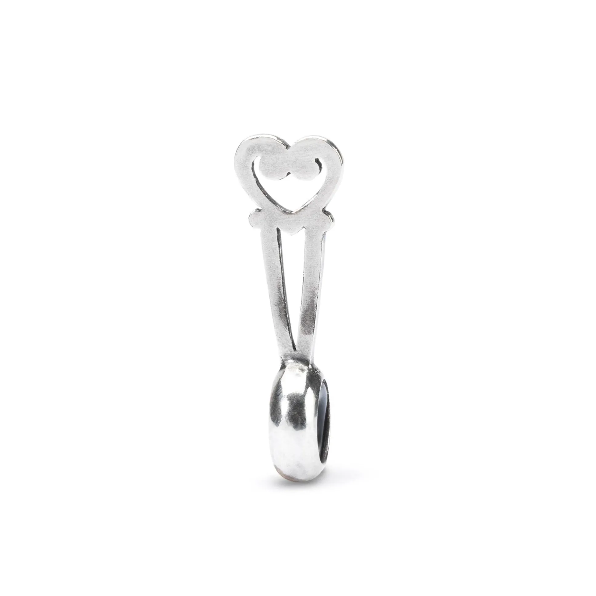 Trollbeads Hair Jewelry*Swirled Heart Spacer