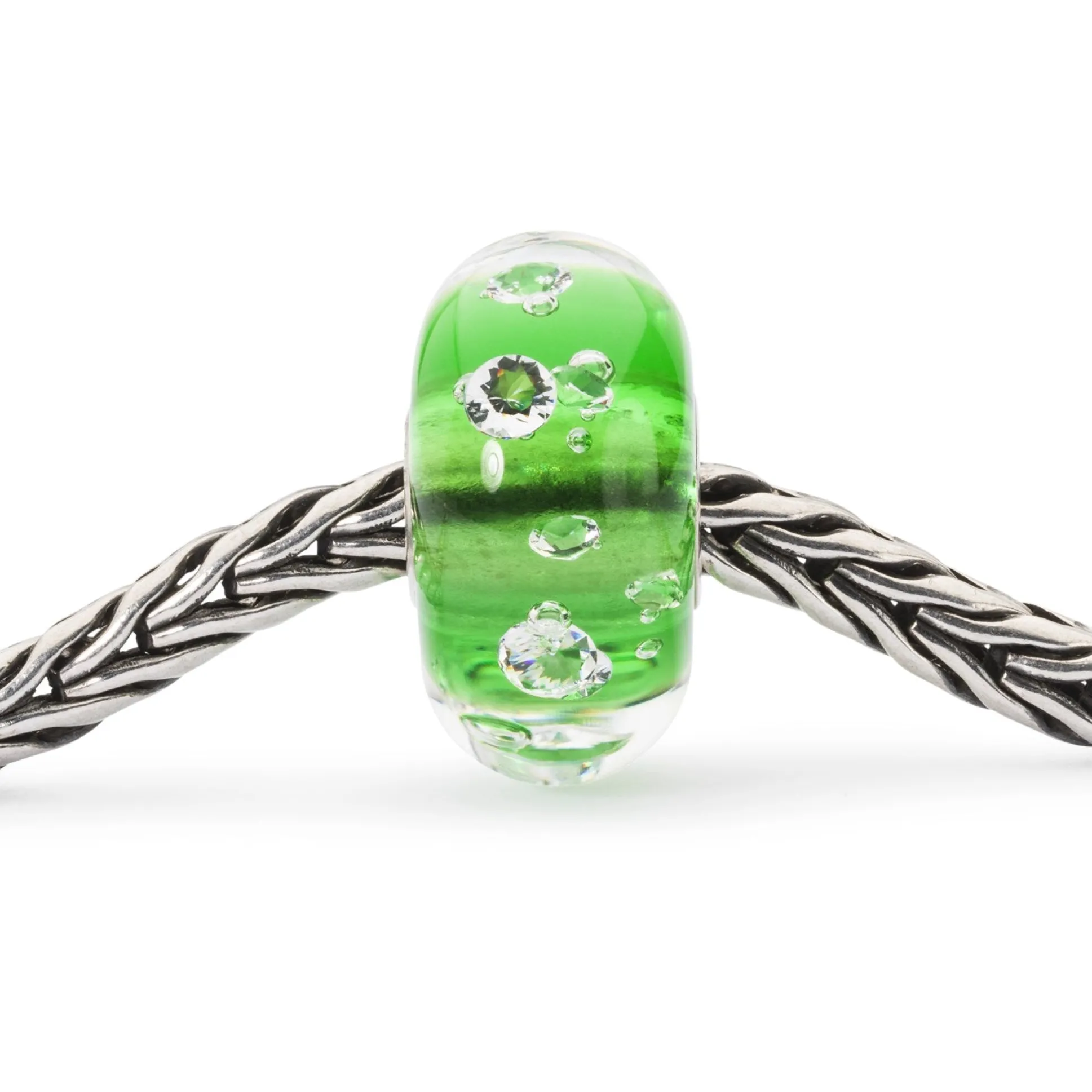 Trollbeads Beads*The Diamond Bead, Emerald Green