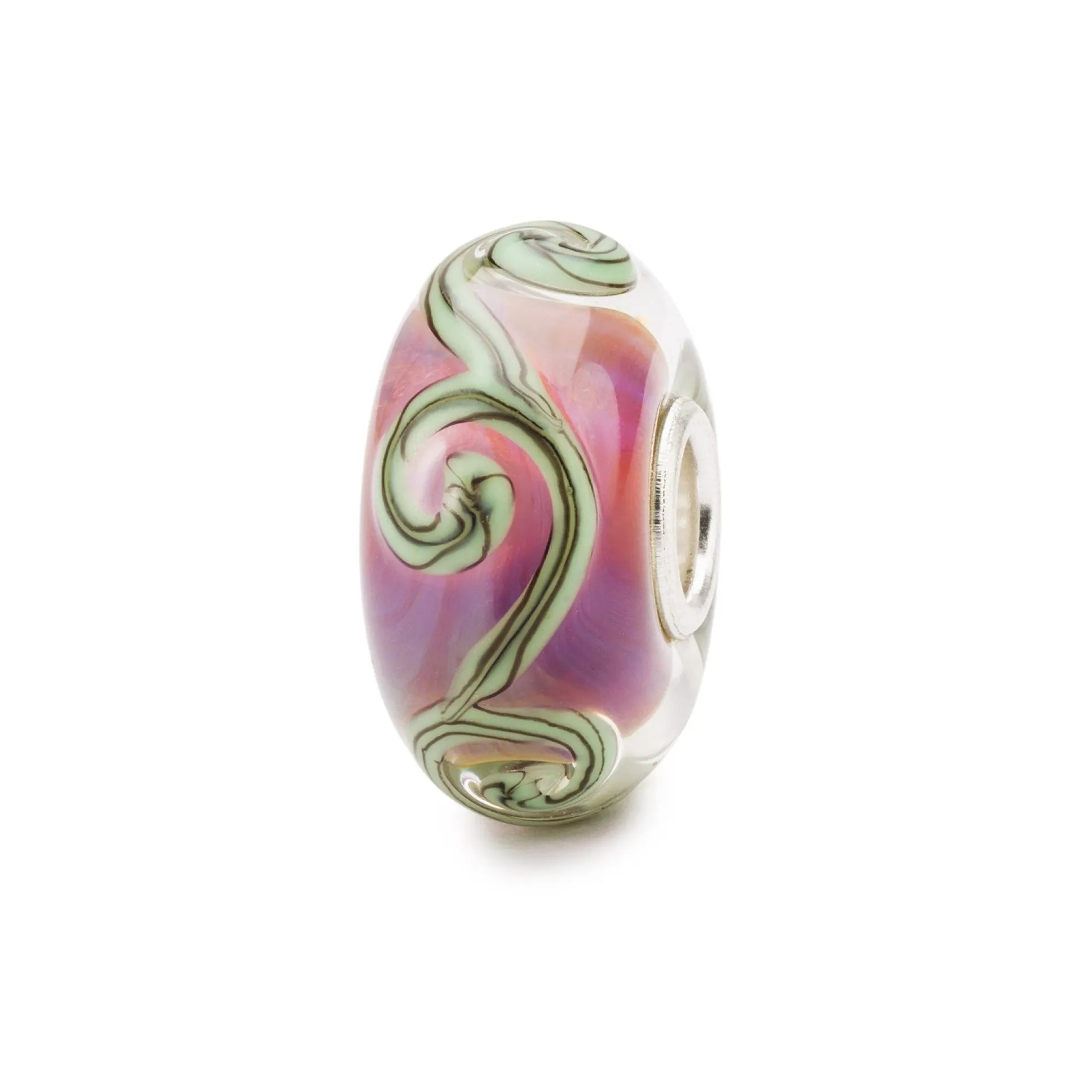 Trollbeads Beads*Traces On Purple Bead