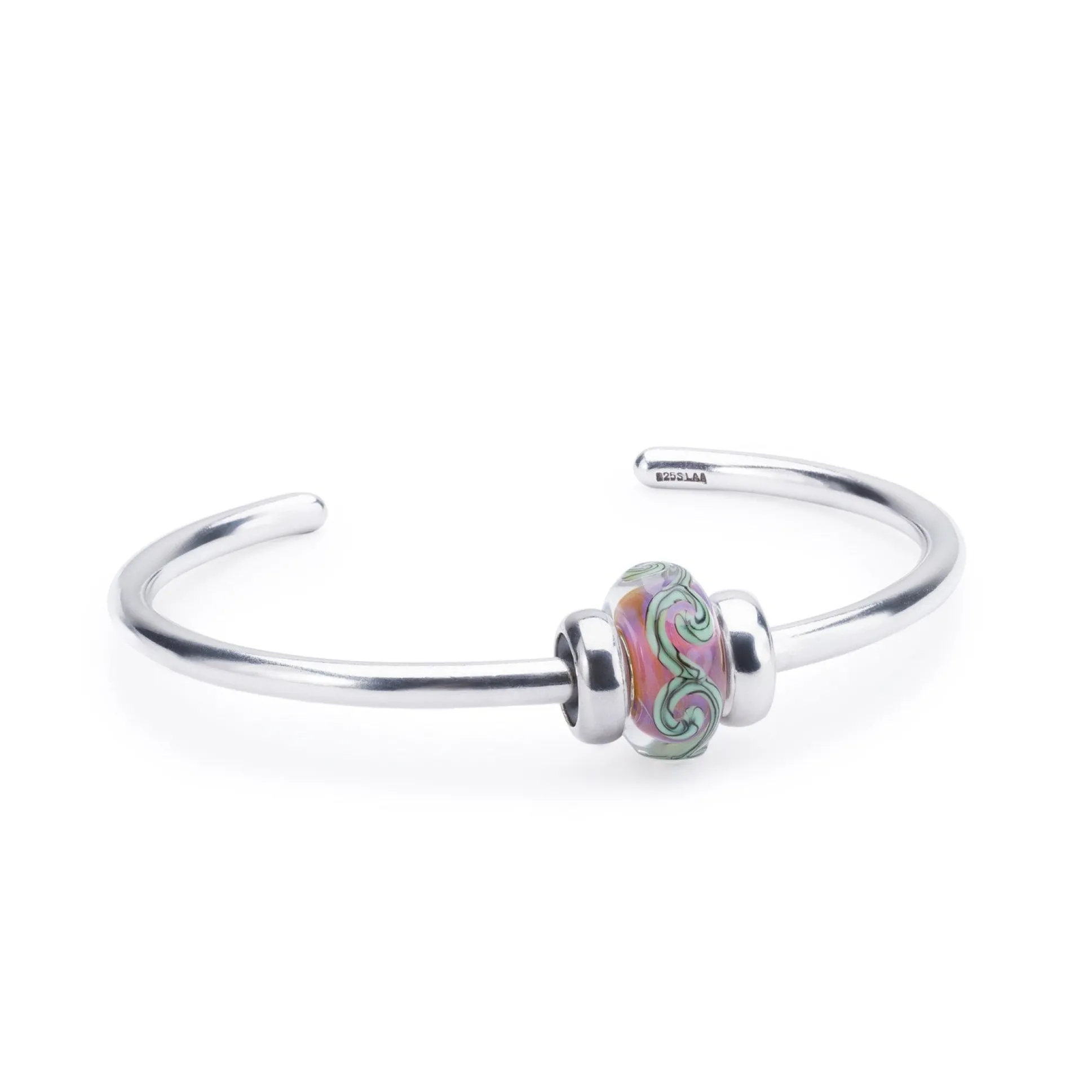 Trollbeads Beads*Traces On Purple Bead