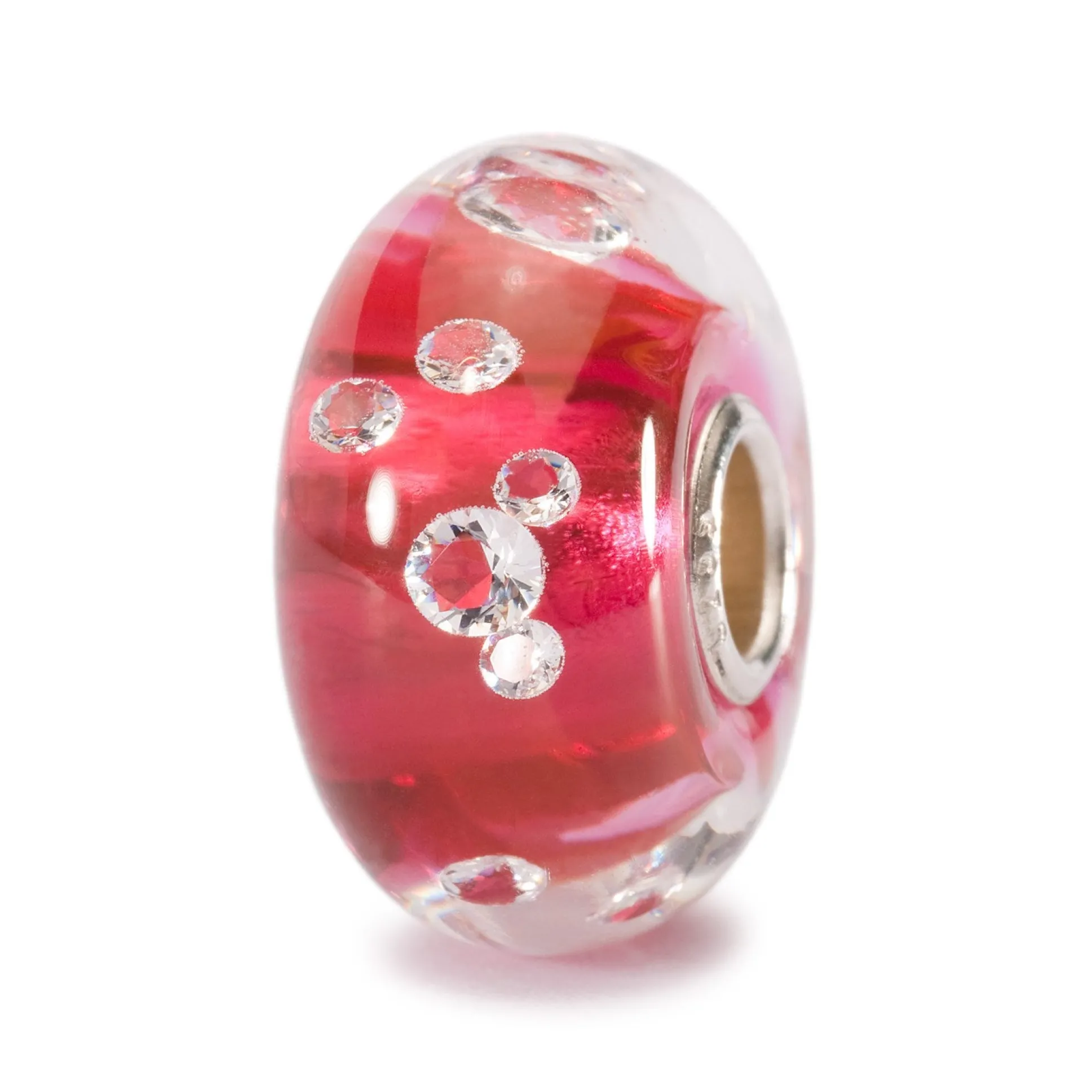 Trollbeads Beads*Universal Diamond Bead, Pink
