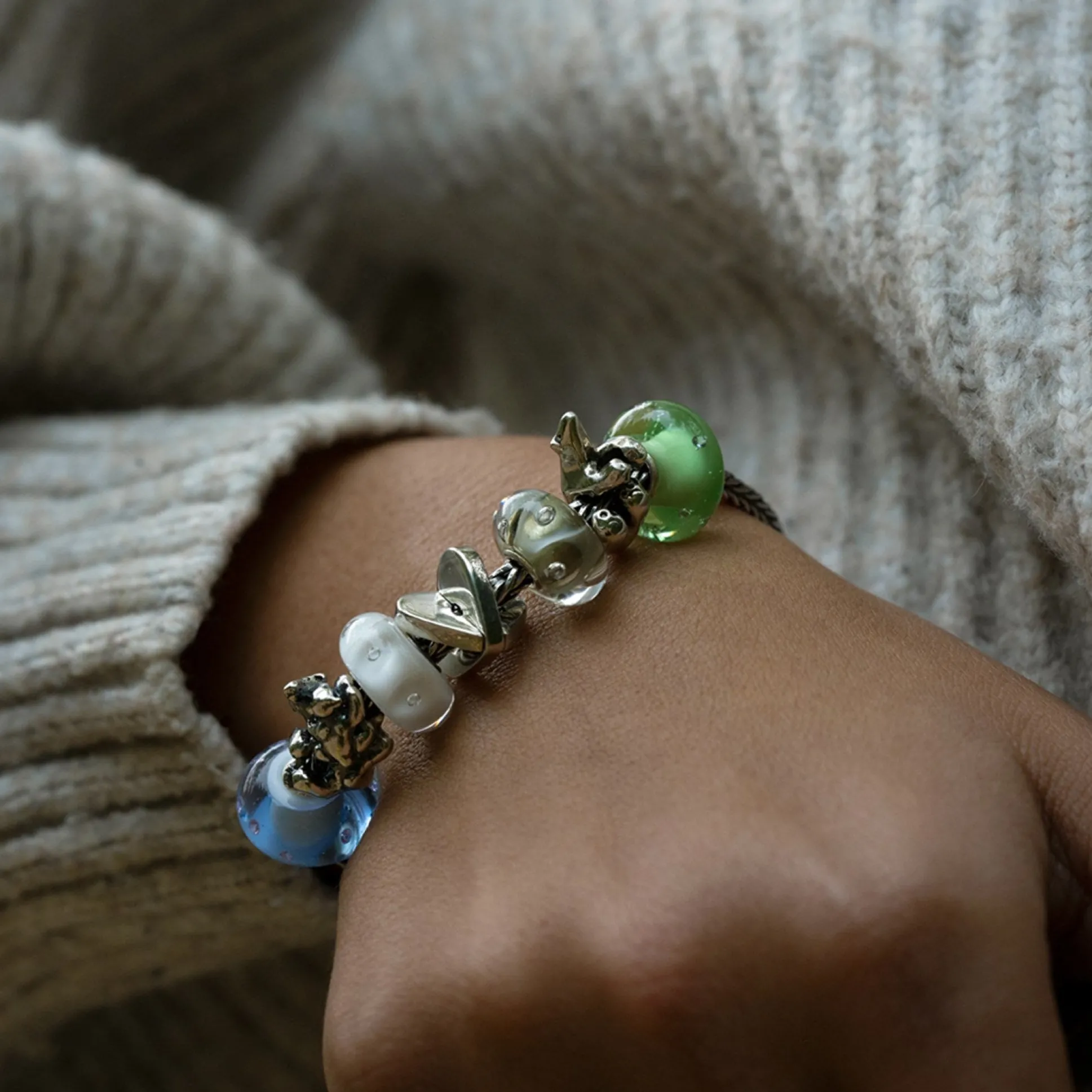Trollbeads Beads*White Bubbles Bead