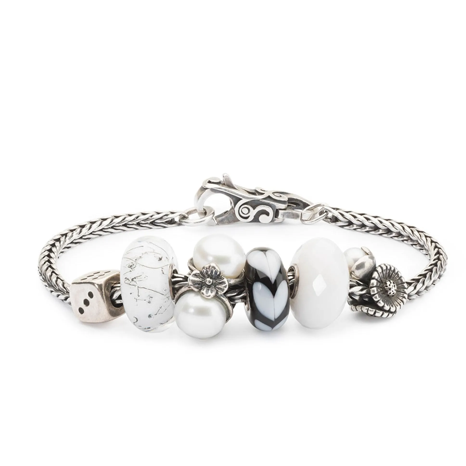 Trollbeads Beads*White Heart Bead
