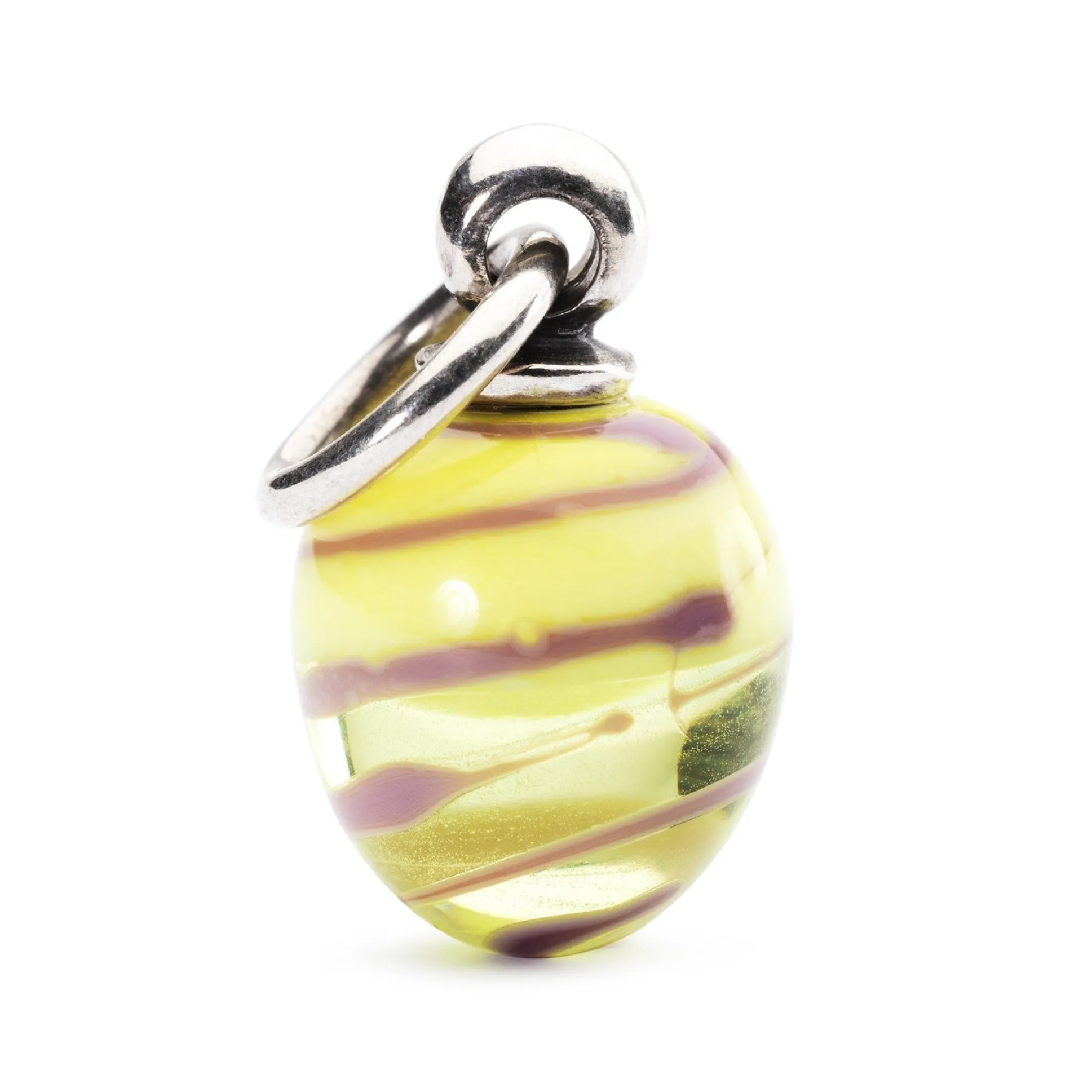 Trollbeads Beads*Yellow Twirl Tassel Bead